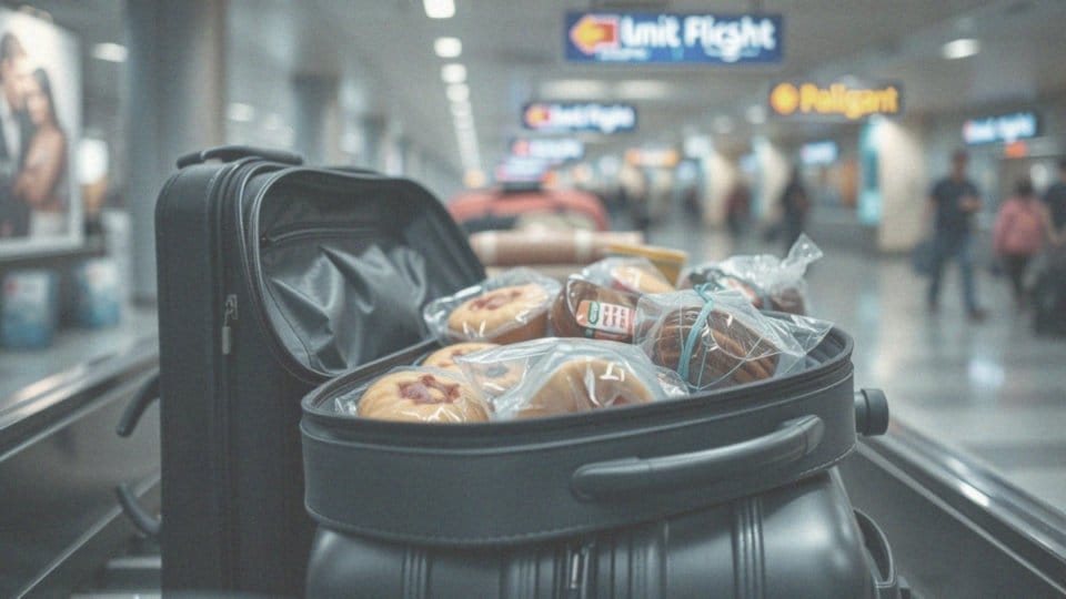 Jakie są zalecenia dla podróżnych zabierających jedzenie w bagażu rejestrowanym?