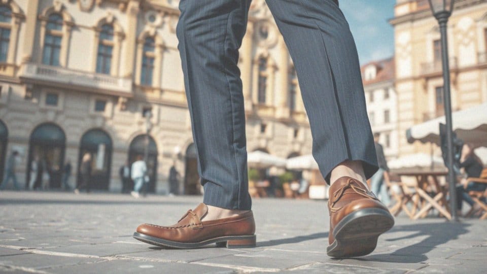 Czy loafersy to dobry wybór do granatowego garnituru?